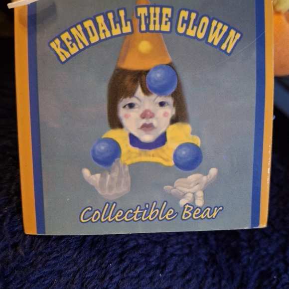 NWT USPS Kendall The Clown Collectible Bear 2005 Edition - Picture 5 of 9